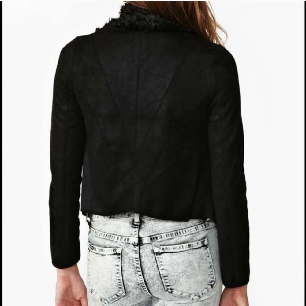 New Piko 1988 Nasty Gal faux fur lined jacket - Picture 3 of 3